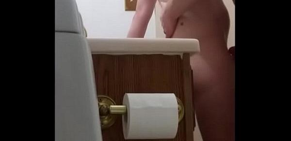  Horny Babe Getting Fucked in the Bathroom - Hidden Cam